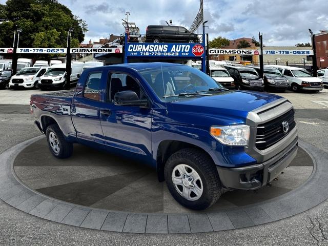 Blue 2015 Toyota Tundra Pickup Truck Four-Wheel Drive Automatic