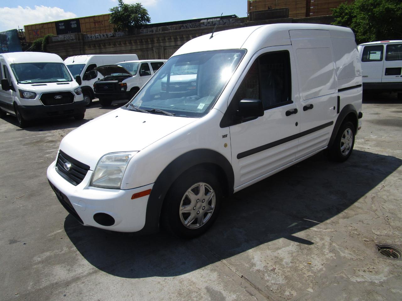 White 2012 Ford Transit Connect Van Front-Wheel Drive Automatic
