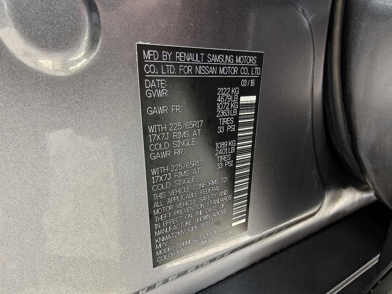 Nissan Rogue SL AWD 2016