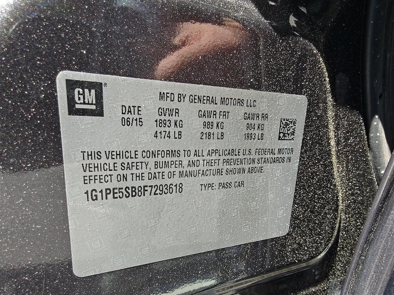 Chevrolet Cruze 2LT Auto 2015