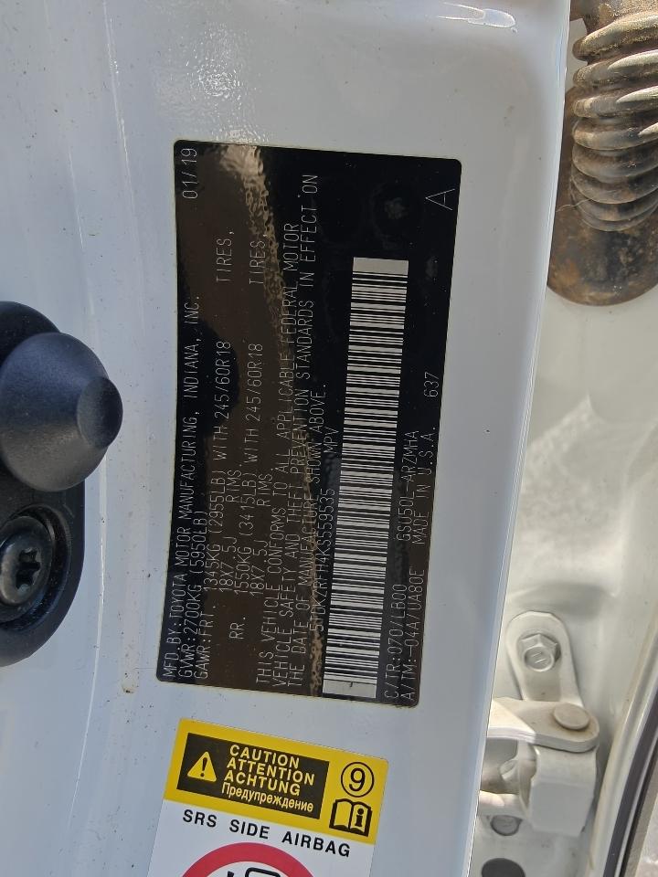 Toyota Highlander SE FWD V6 2019