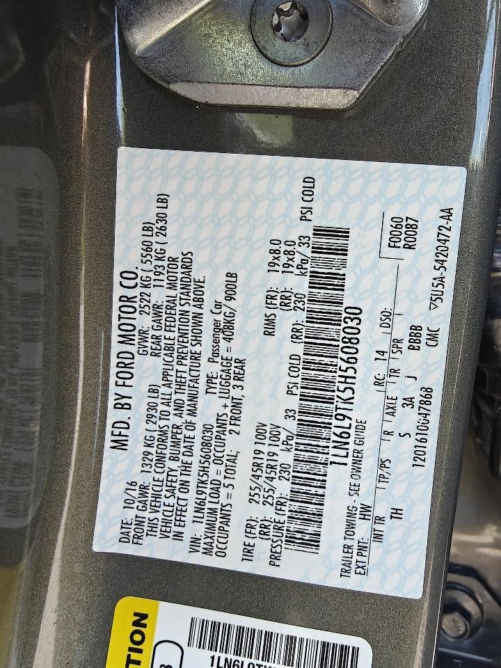 Lincoln Continental Select AWD 2017