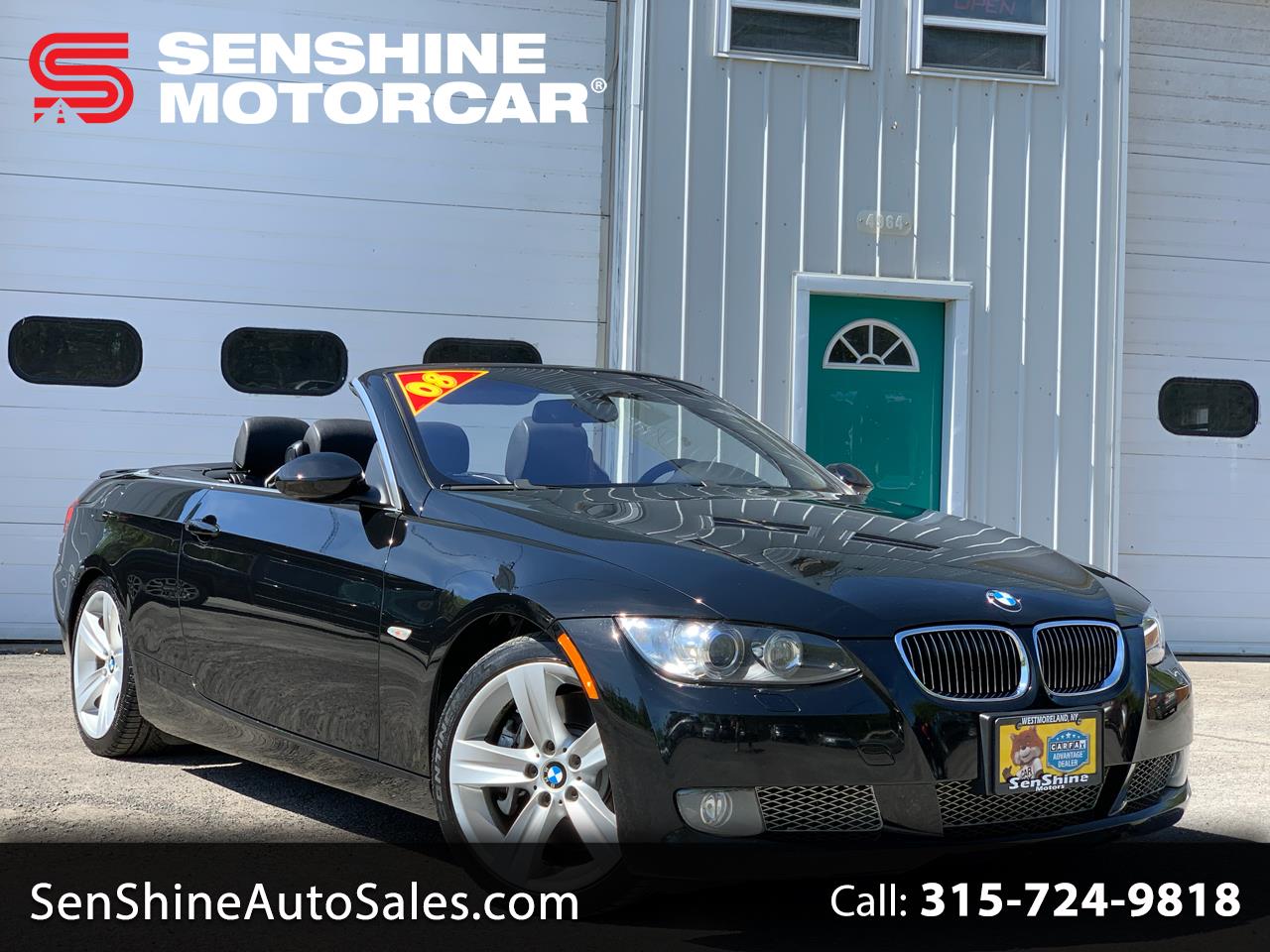 Used 2008 Bmw 3 Series 335i Convertible For Sale In Westmoreland Ny 13490 Senshine Motors