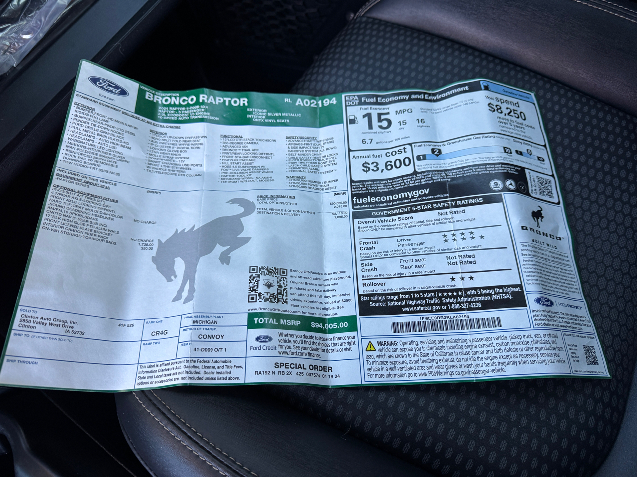 Ford Bronco Raptor 2024 Ford Bronco Raptor 2024