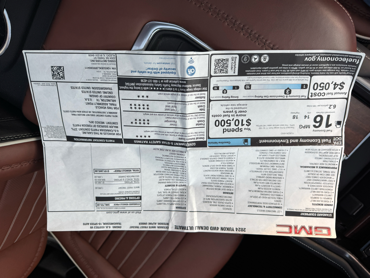 GMC Yukon 4WD 4dr Denali Ultimate 2024