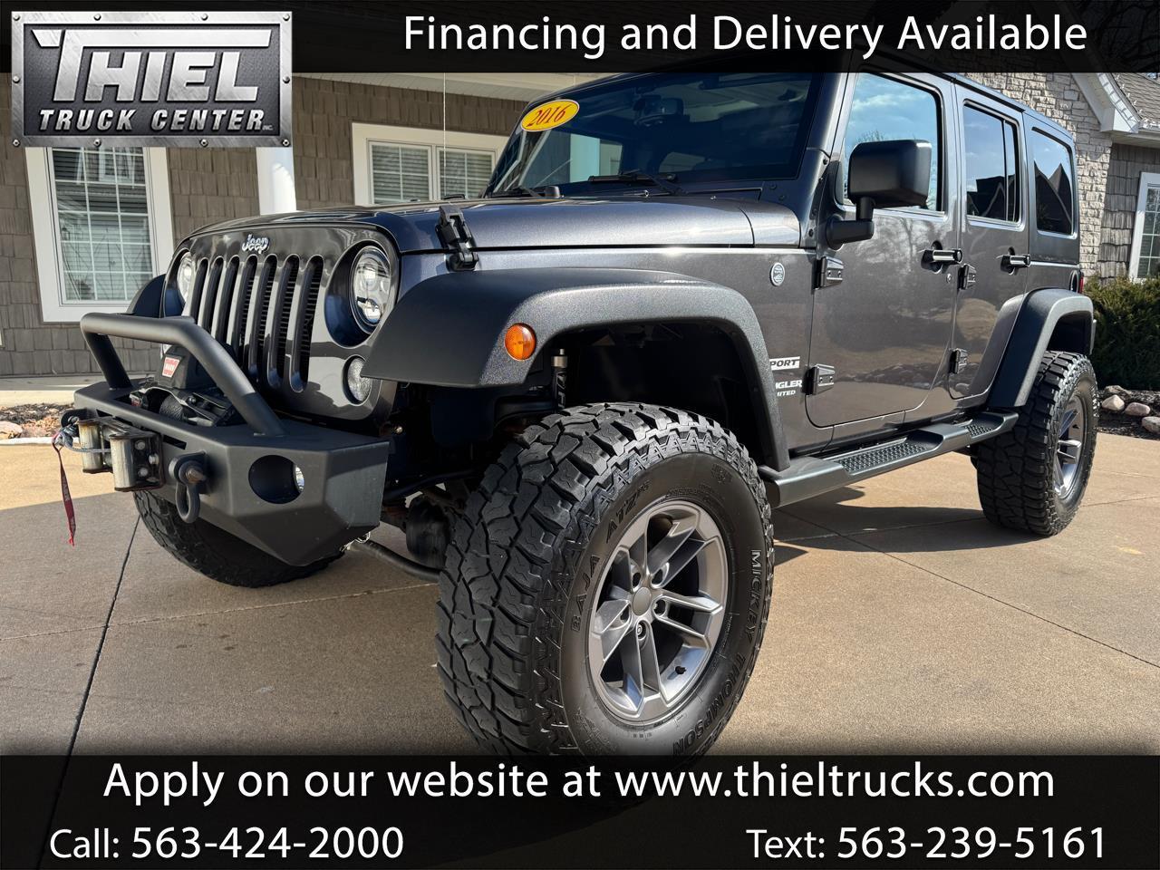 2016 Jeep Wrangler Unlimited 4WD 4dr Sport