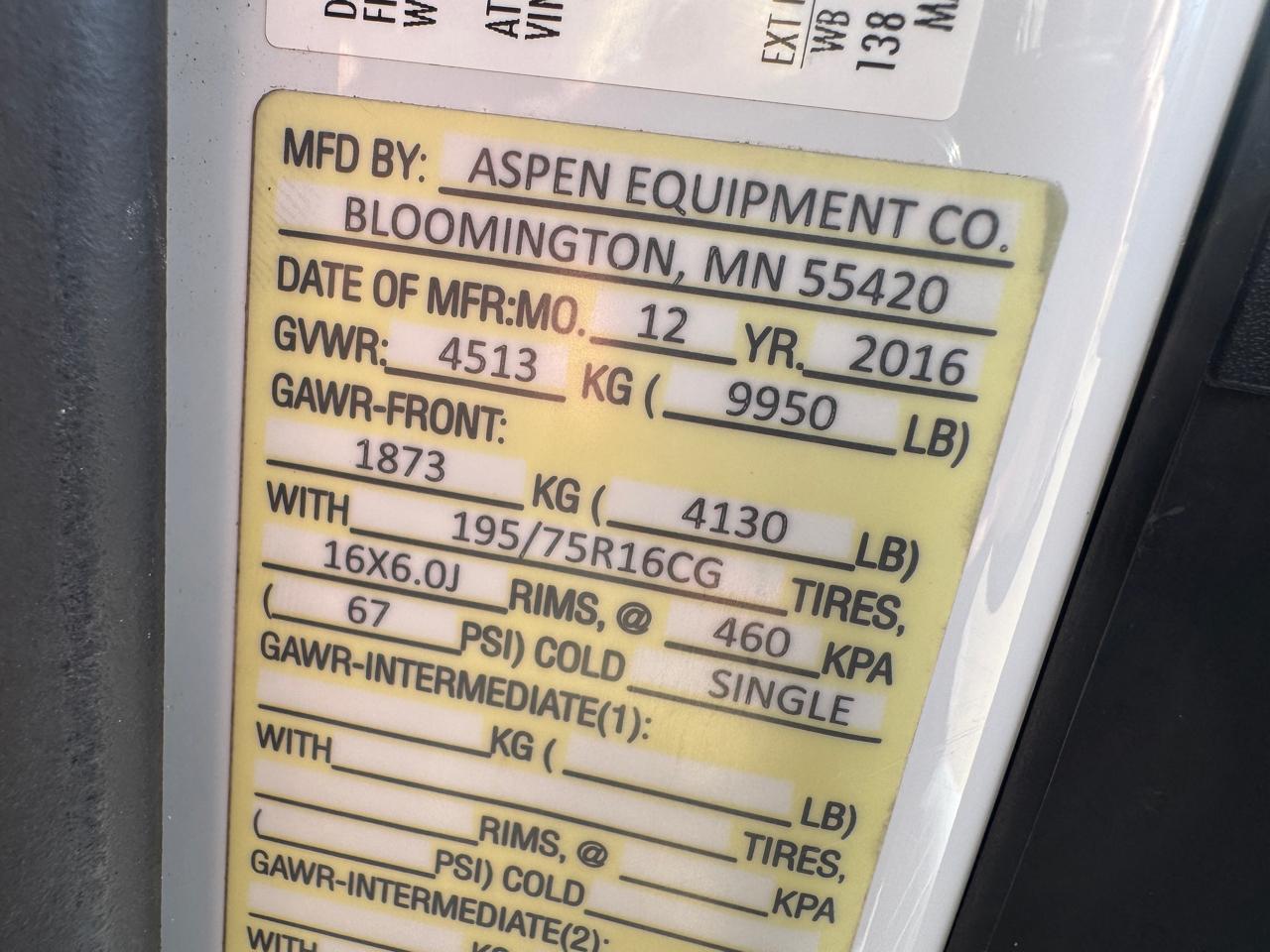 Ford Transit Chassis T-350 DRW 138" WB 9950 GVWR 2017