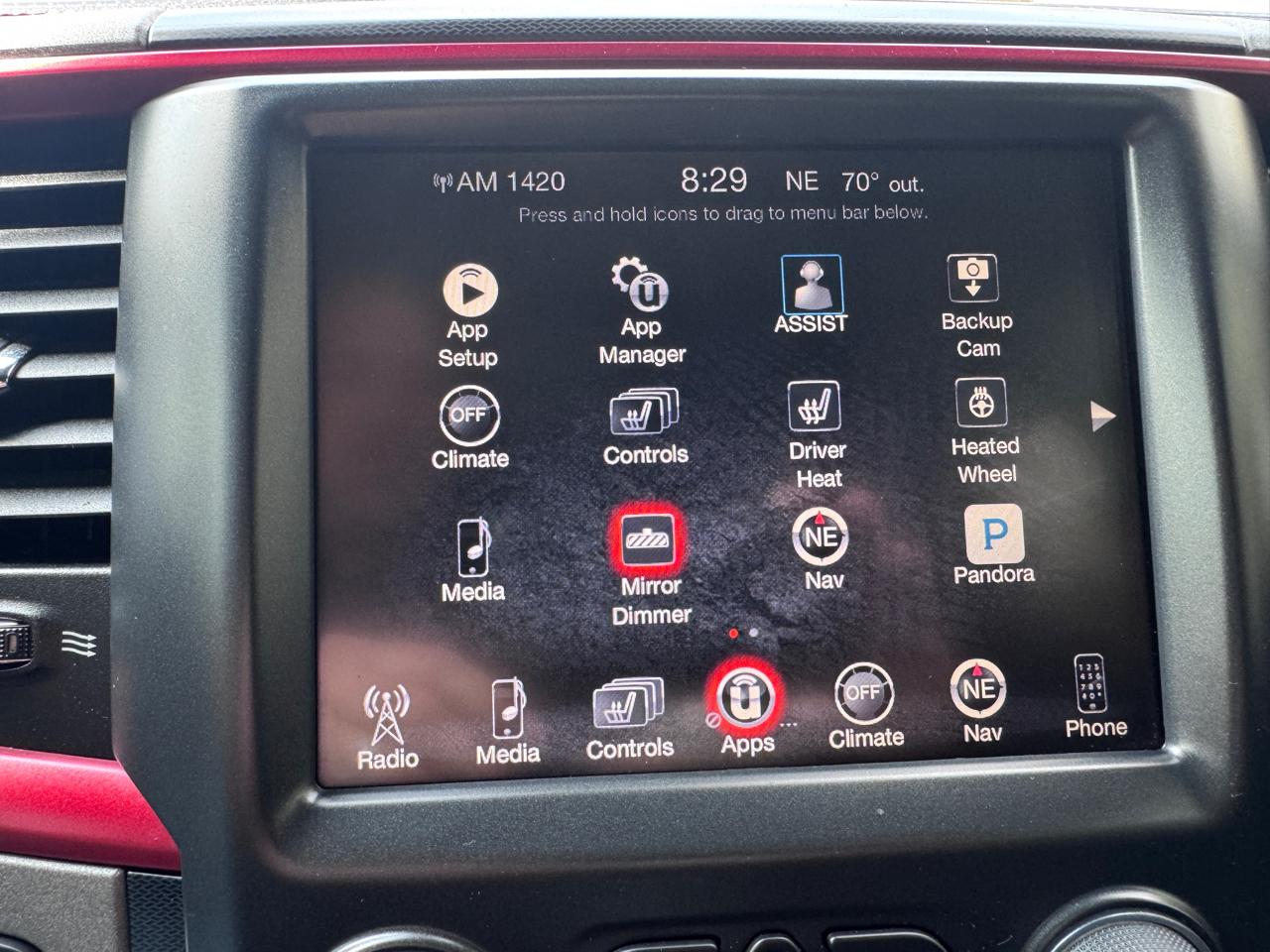 RAM 1500 4WD Crew Cab 140.5" Rebel 2016