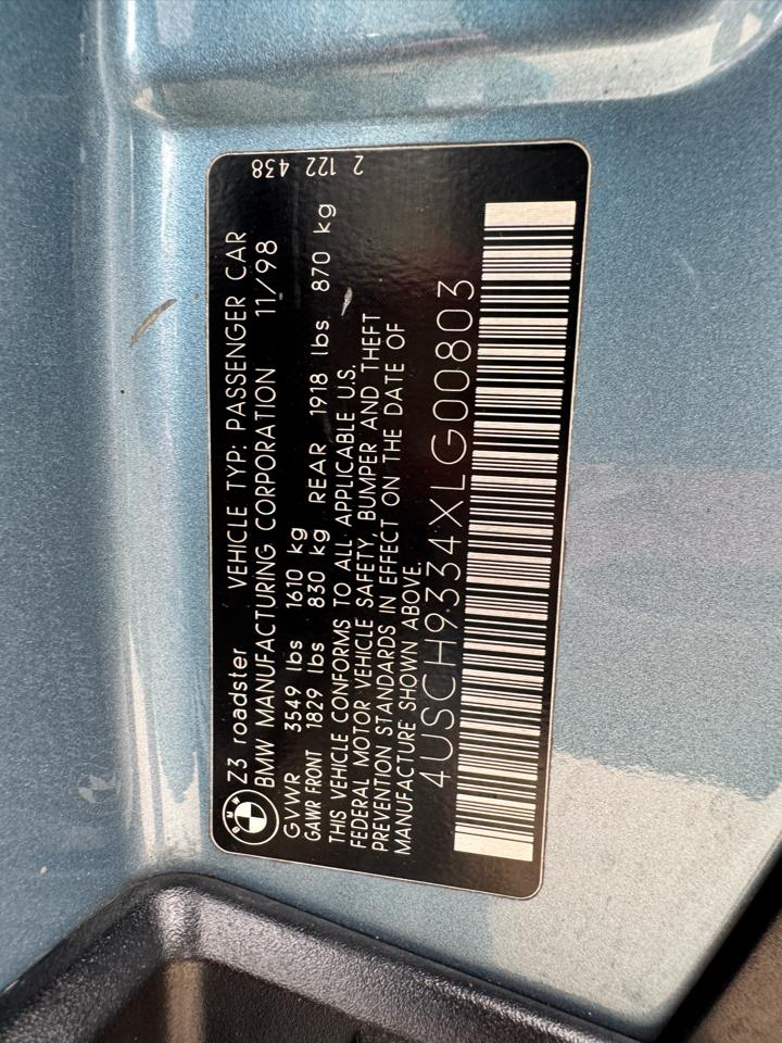 BMW Z3 Z3 2dr Roadster 2.5L 1999