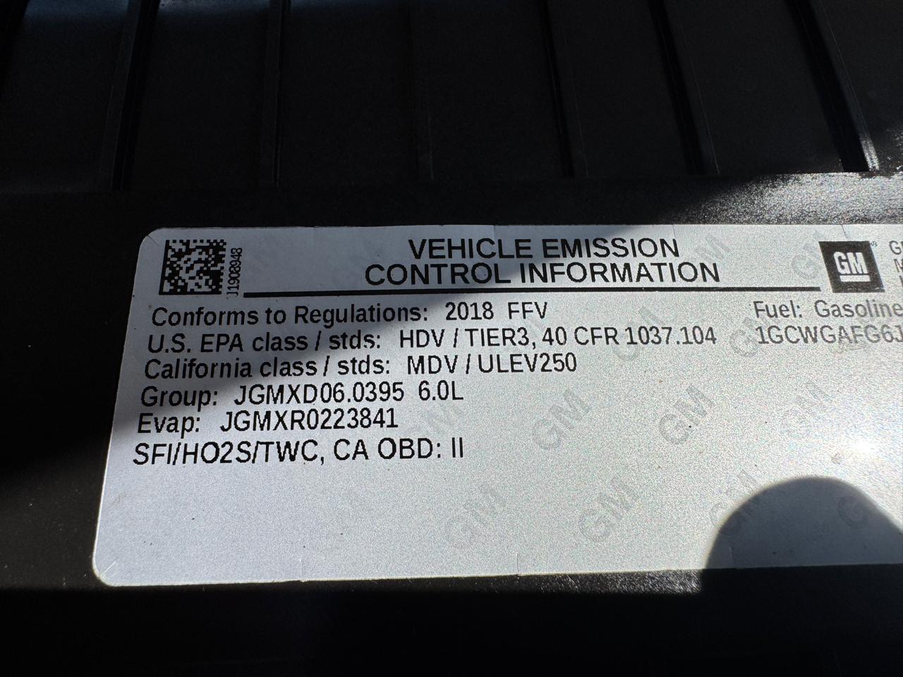 Chevrolet Express Cargo Van RWD 2500 135" 2018