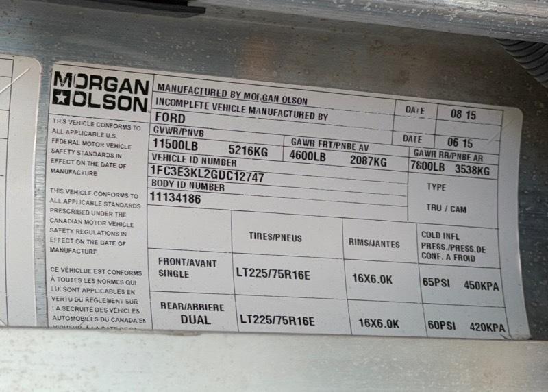 Ford Econoline E350 2016