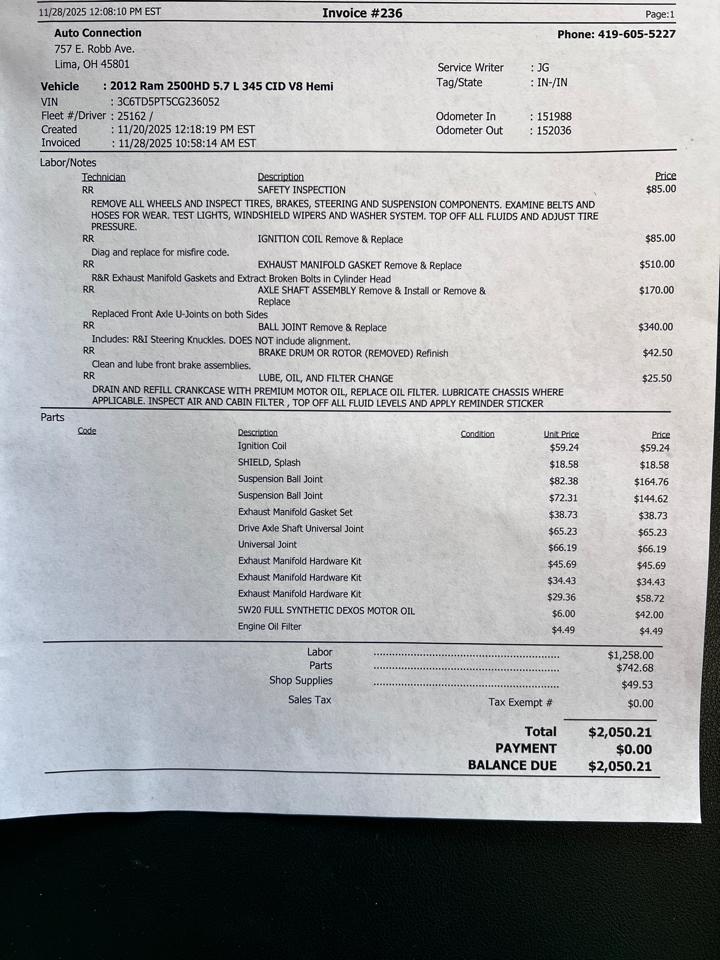 RAM 2500 4WD Mega Cab 160.5" Laramie Longhorn 2012