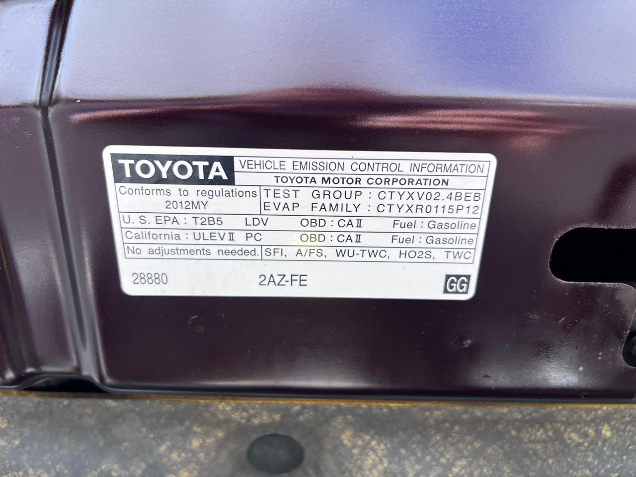 Scion xB 5dr Wgn Auto (Natl) 2012