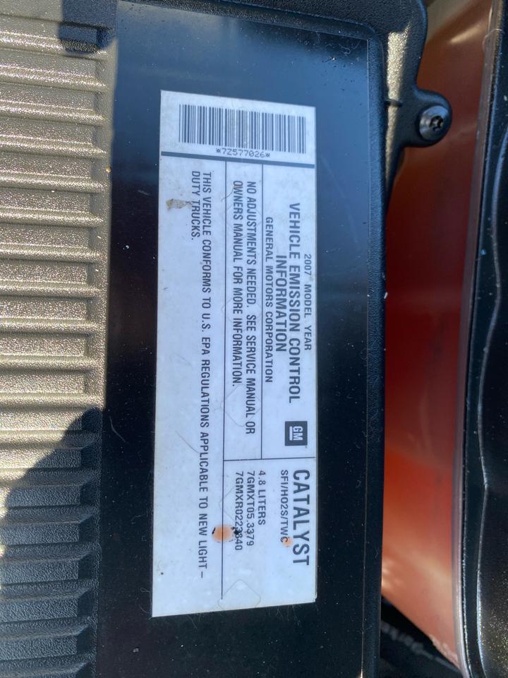 Chevrolet Silverado 1500 2WD Reg Cab 133.0" Work Truck 2007