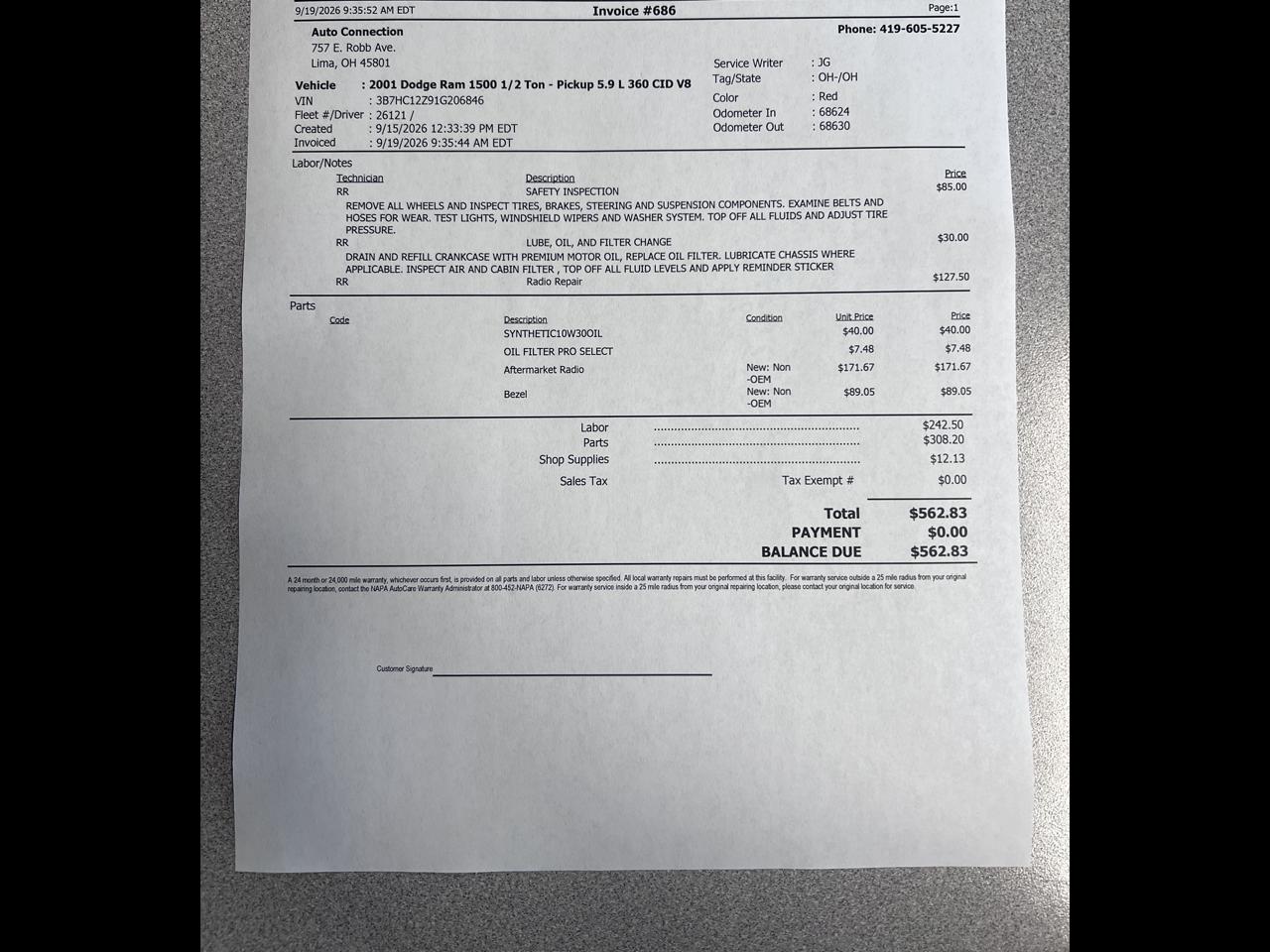 Dodge Ram 1500 2dr Club Cab 139" WB 2001