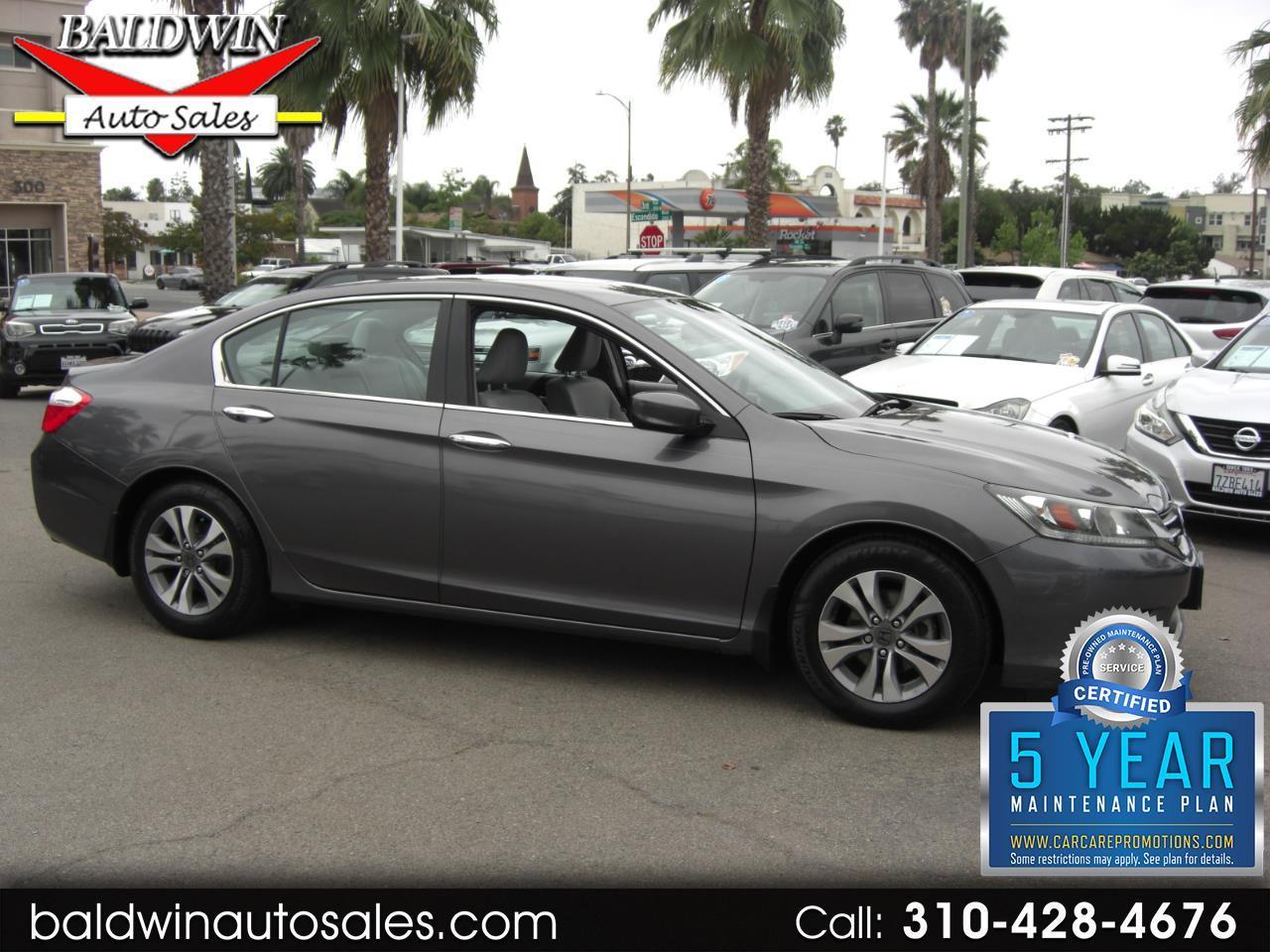 Honda Accord Sedan 4dr I4 CVT LX 2014
