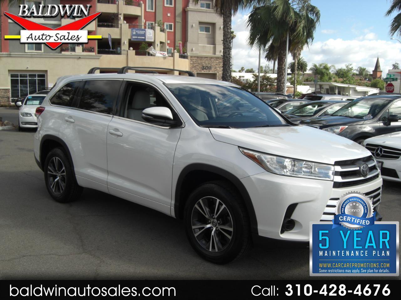 Toyota Highlander LE I4 FWD (Natl) 2017