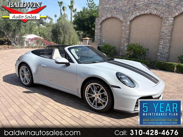 Gray 2025 Porsche 911 Convertible Rear-Wheel Drive Automatic