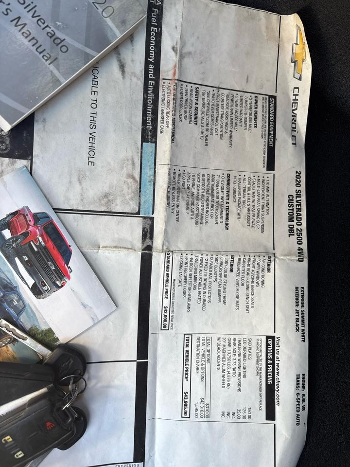 Chevrolet Silverado 2500HD 4WD Double Cab 162" Custom 2020