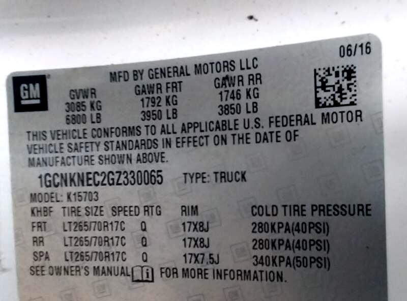 Chevrolet Silverado 1500 1LT Regular Cab 4WD 2016