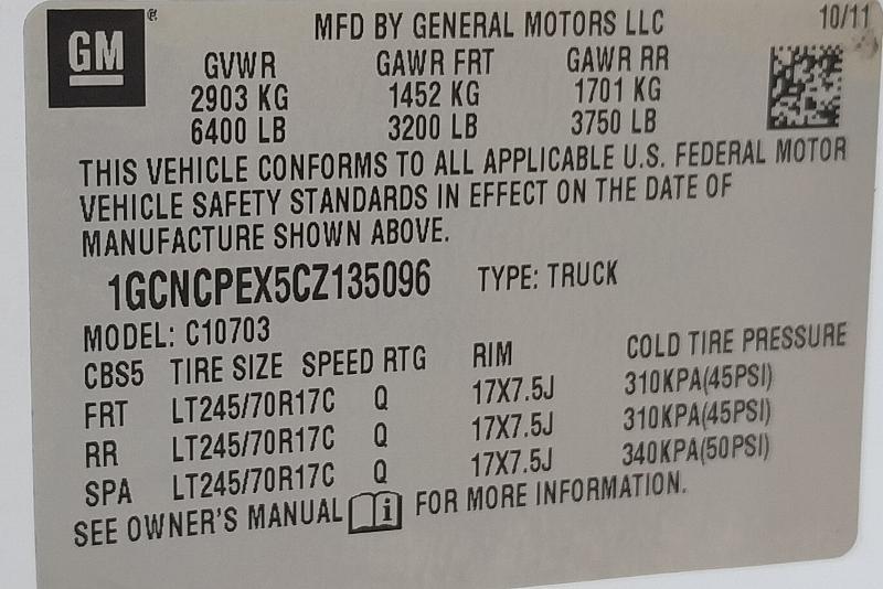Chevrolet Silverado 1500 1LT Crew Cab 2WD 2012