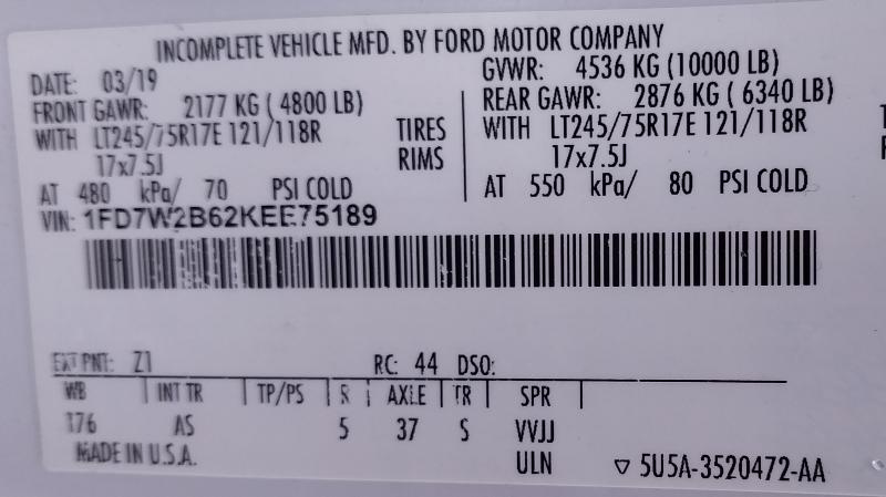 Ford F-250 SD XLT Crew Cab Long Bed 4WD 2019