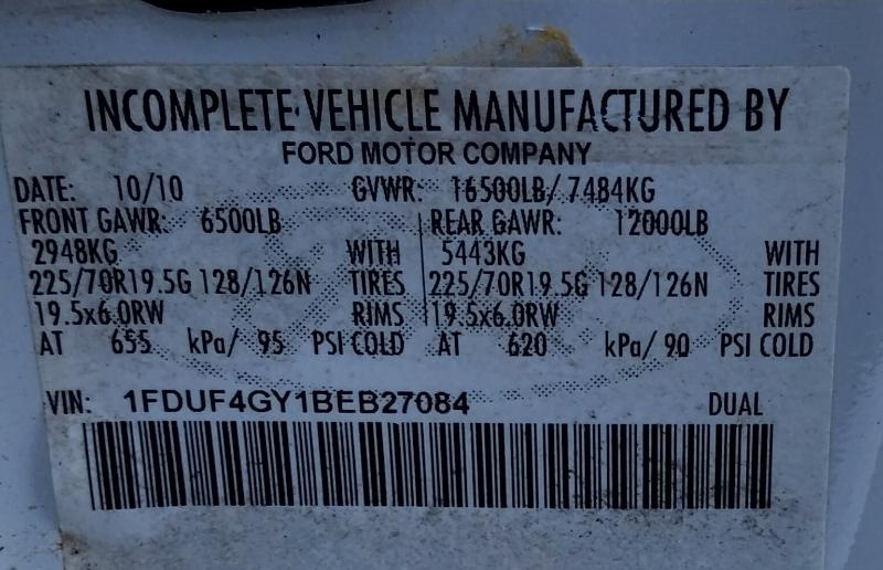 Ford F-450 SD Regular Cab DRW 2WD 2011