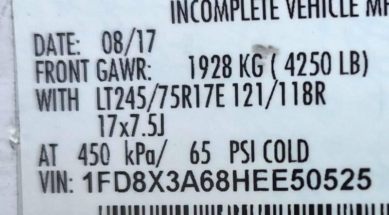 Ford F-350 SD XL SuperCab Long Bed 2WD 2017