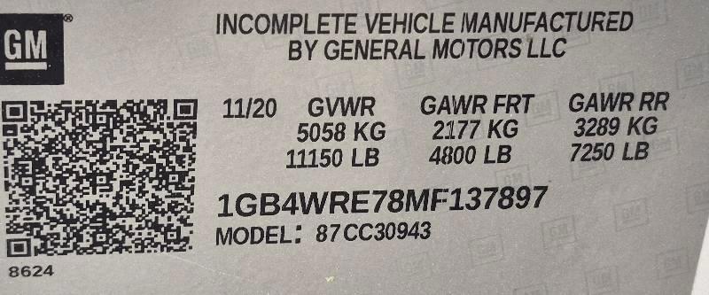 Chevrolet Silverado 3500HD Work Truck Crew Cab 2WD 2021