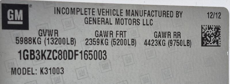 Chevrolet Silverado 3500HD Work Truck Long Box 4WD 2013