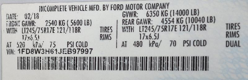 Ford F-350 SD XL Crew Cab 4WD DRW 2018