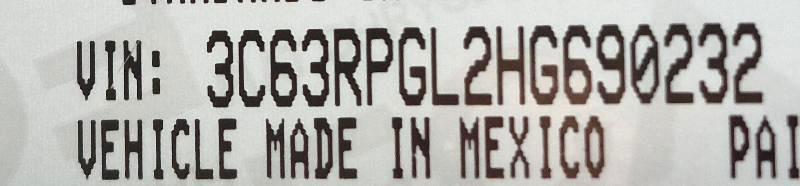 RAM 3500 Tradesman Crew Cab LWB 2WD DRW 2017
