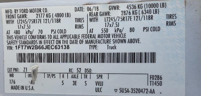 Ford F-250 SD XL Crew Cab LWB 4WD 2018
