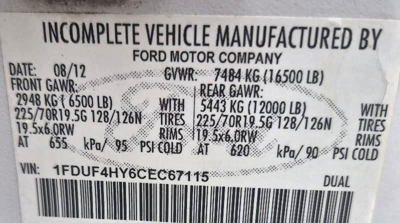 Ford F-450 SD Regular Cab DRW 4WD 2012