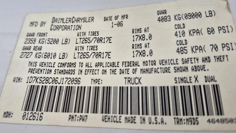 Dodge Ram 2500 TRX4 Off Road Quad Cab 4WD 2006