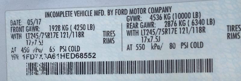 Ford F-350 SD XL SuperCab Long Bed 2WD 2017