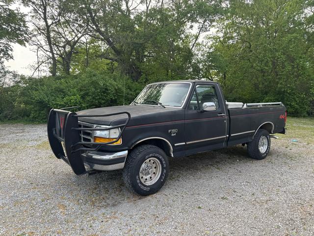 Black 1996 Ford F-150 XLT 4WD SB Pickup Truck Four-Wheel Drive Automatic
