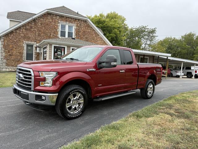Red 2015 Ford F-150 Pickup Truck Four-Wheel Drive Automatic