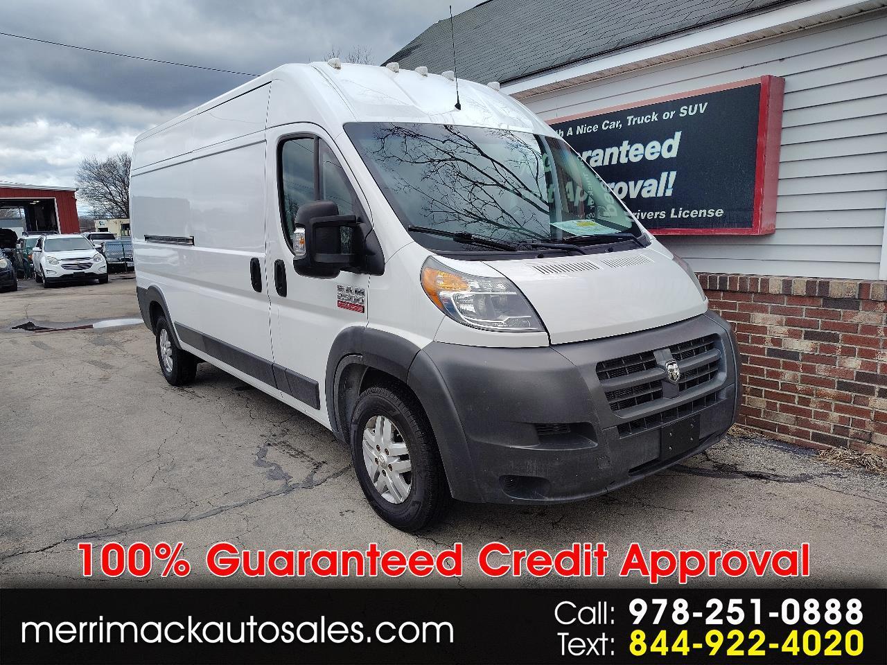 2016 RAM ProMaster Cargo Van 2500 High Roof 159" WB