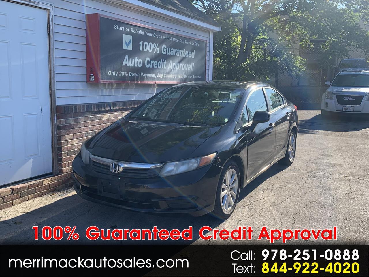 2012 Honda Civic Sdn 4dr Auto EX