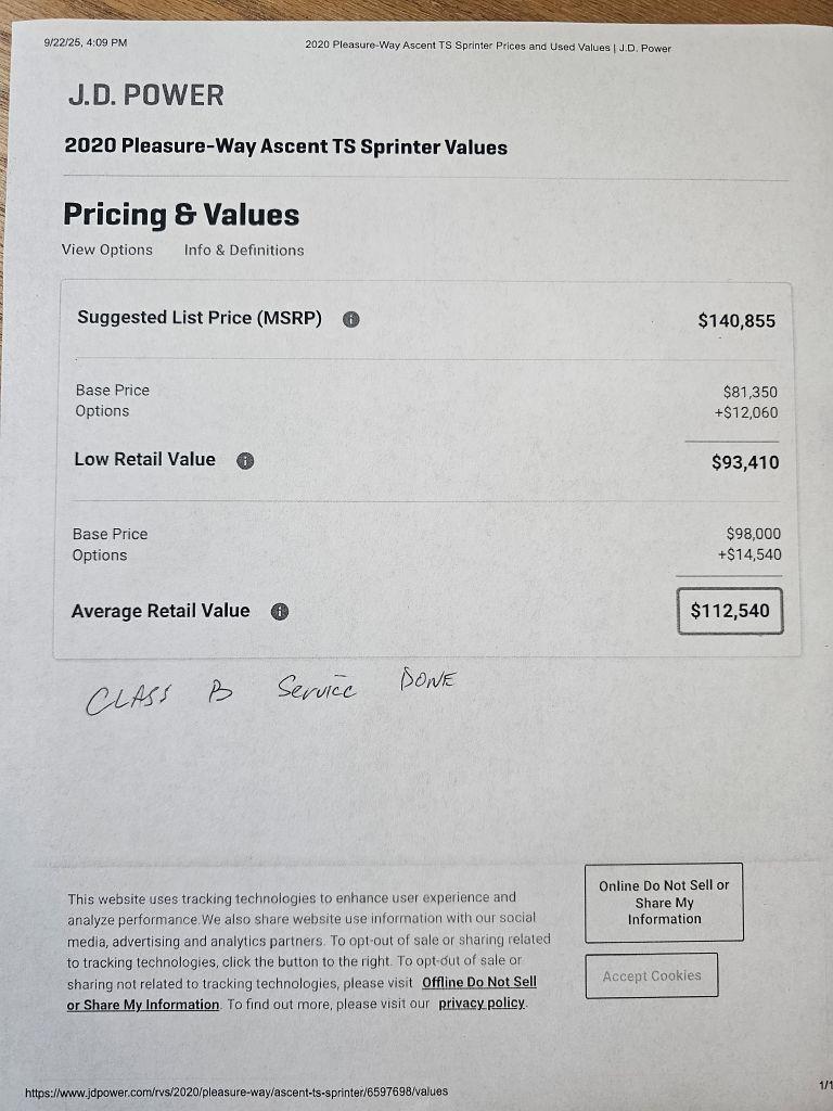 Mercedes-Benz Sprinter 3500 Wagon 144-in. WB 2019