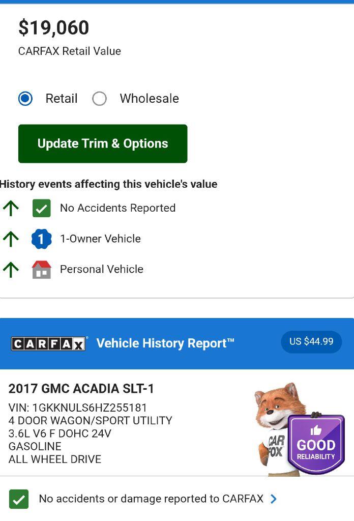 GMC Acadia SLT-1 AWD 2017