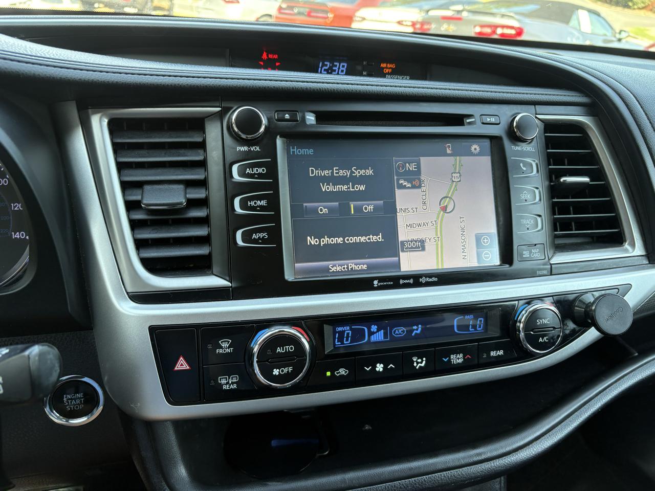 Toyota Highlander XLE V6 AWD (Natl) 2019