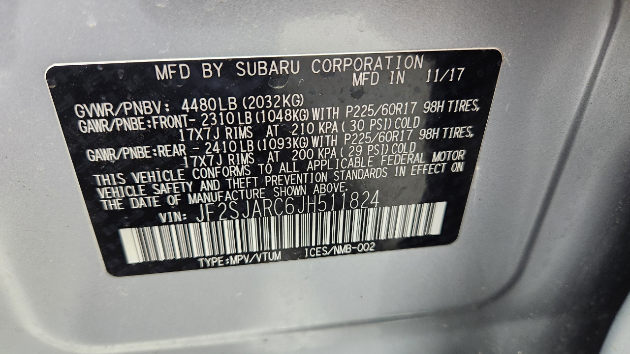 Subaru Forester 2.5i Touring 2018