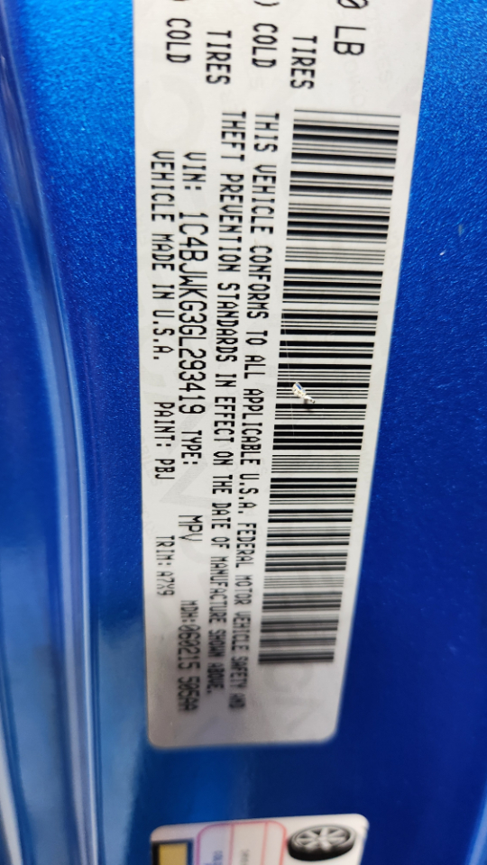 Jeep Wrangler Unlimited Sport 4WD RHD 2016