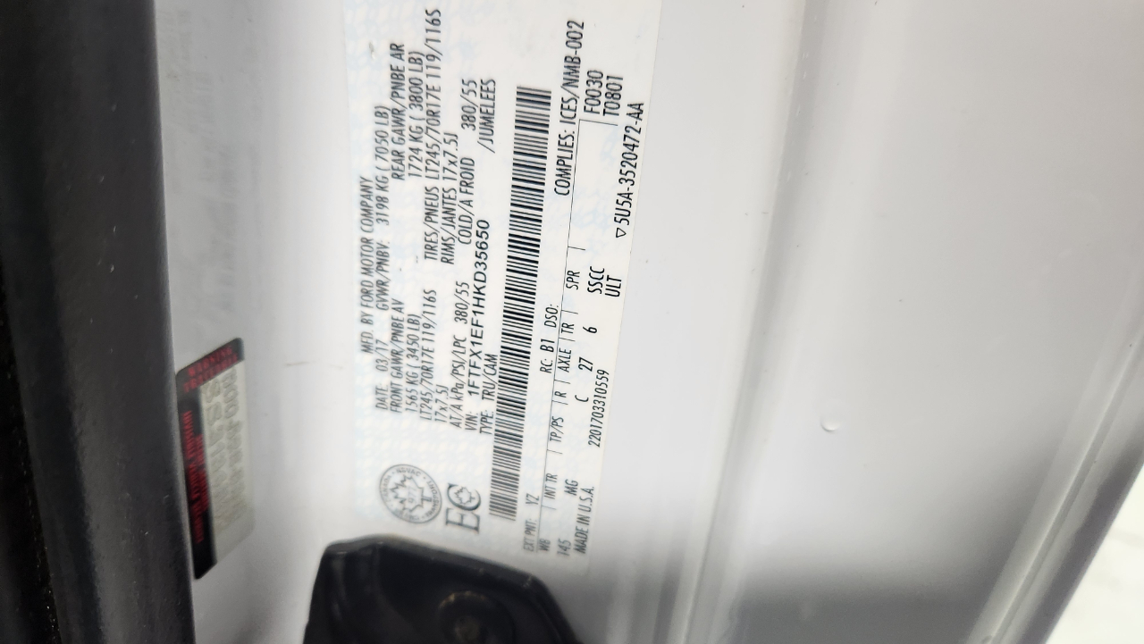 Ford F-150 XLT SuperCab 6.5-ft. Bed 4WD 2017