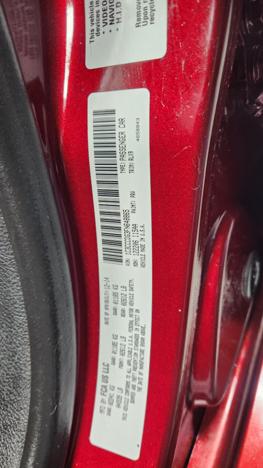 Chrysler 200 S AWD 2015