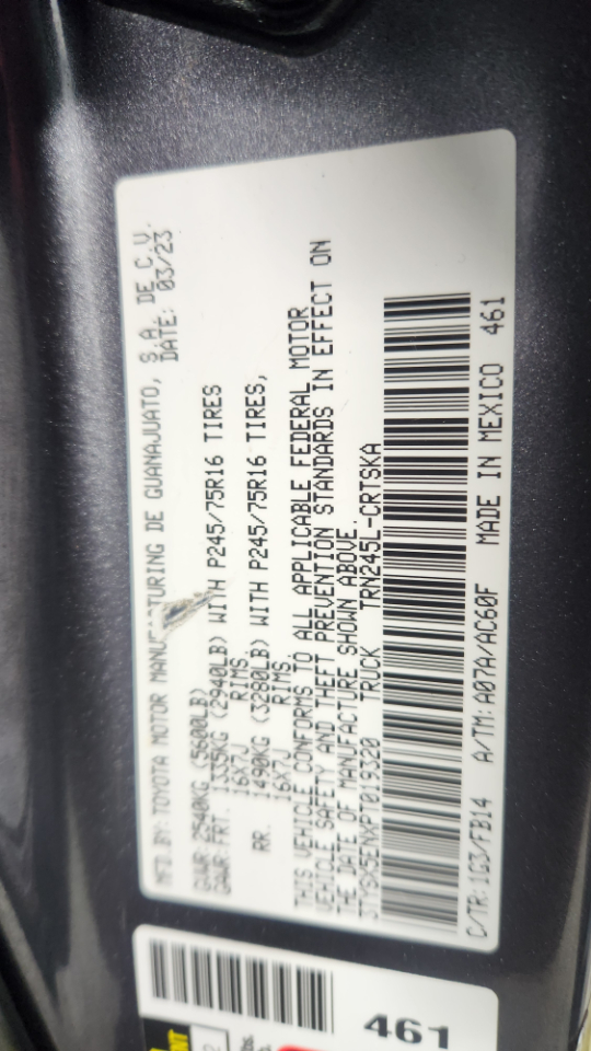 Toyota Tacoma SR5 Access Cab I4 6AT 4WD 2023