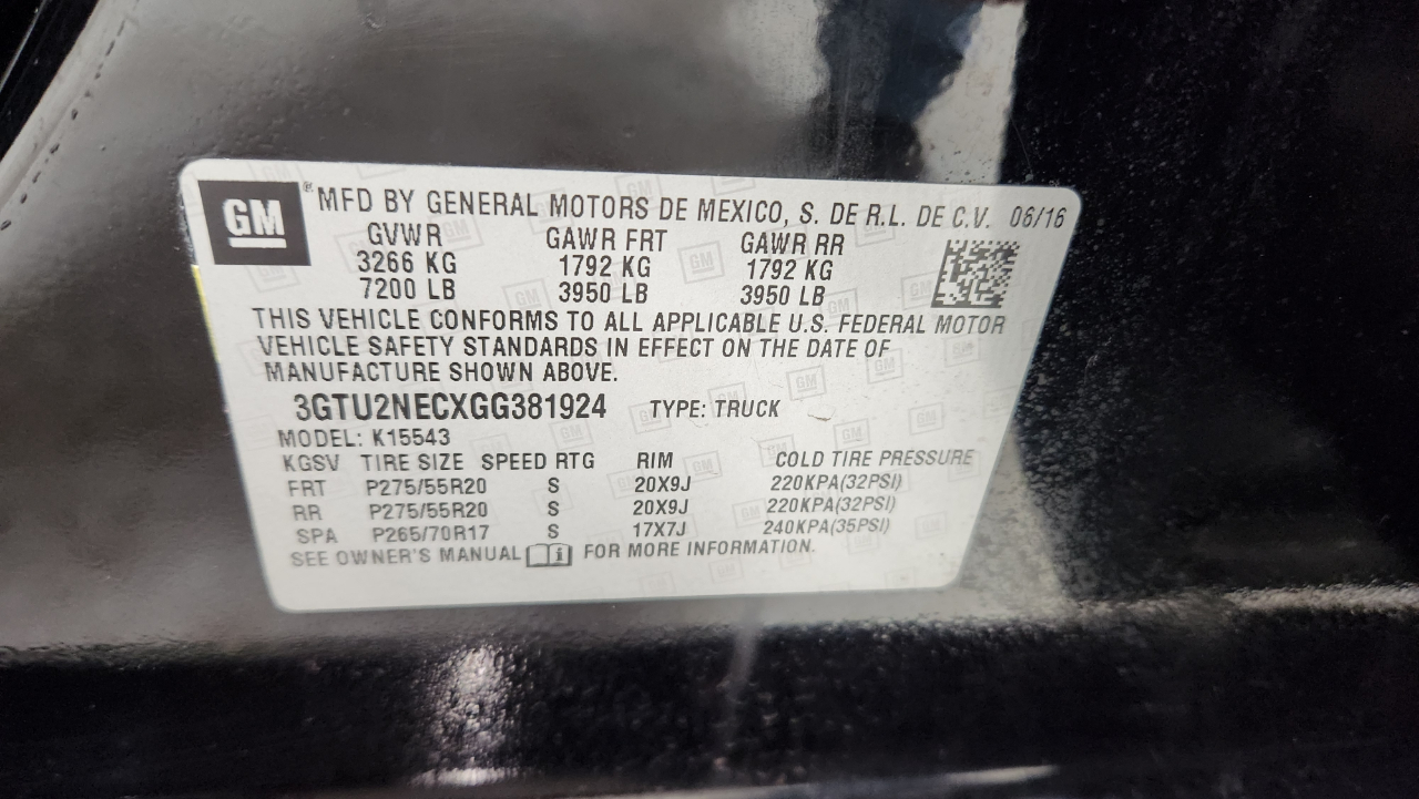 GMC Sierra 1500 SLT Crew Cab Short Box 4WD 2016