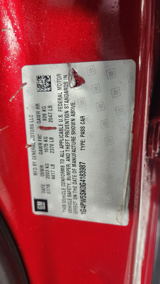 Buick Verano Sport Touring 2016